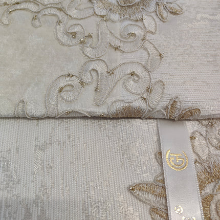 Conjunto de cama de luxo Vicenza – Elegância clássica com estilo barroco