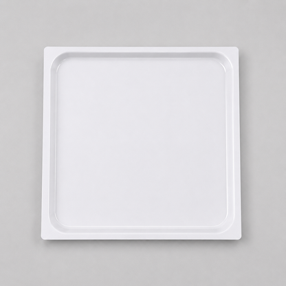 Bandeja Cuadrada de Melamina Blanca – Elegante, Resistente y Multiusos 50 X 50 cm
