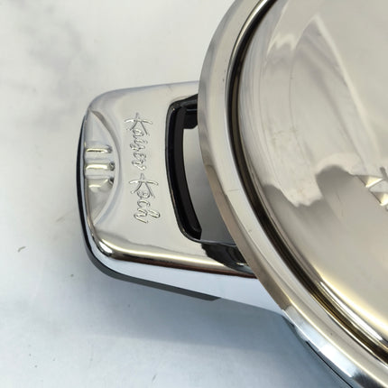 🥘 Bateria de Cozinha Premium de Aço Inoxidável com Controlo de Temperatura – 9 Peças