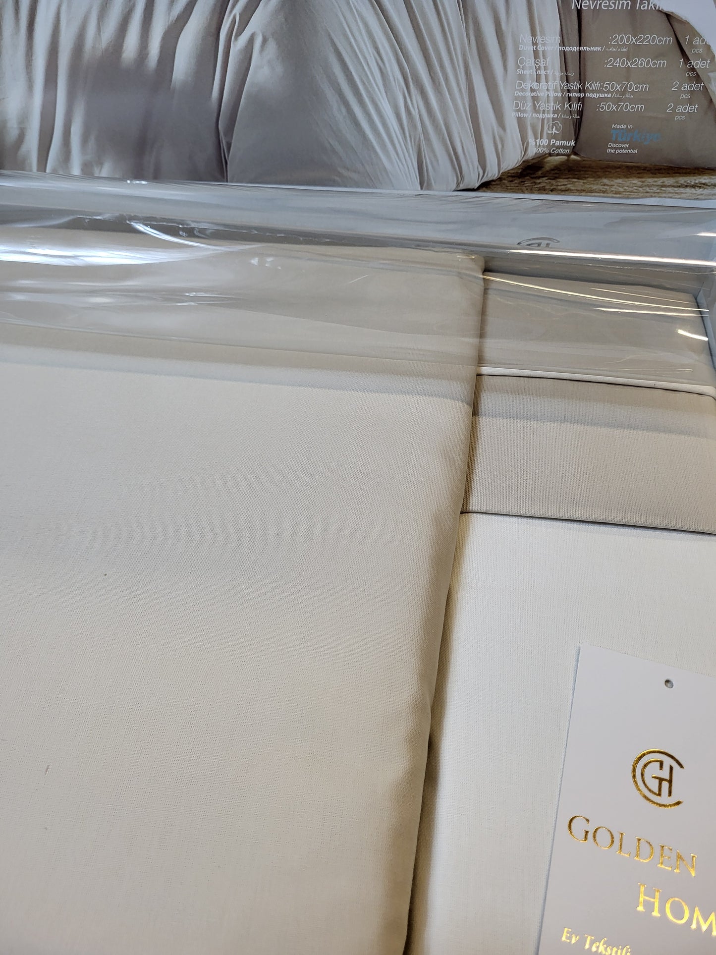 Juego de Cama "Armoni" – Suavidad y Elegancia en Algodón Premium - COLOR BEIGE