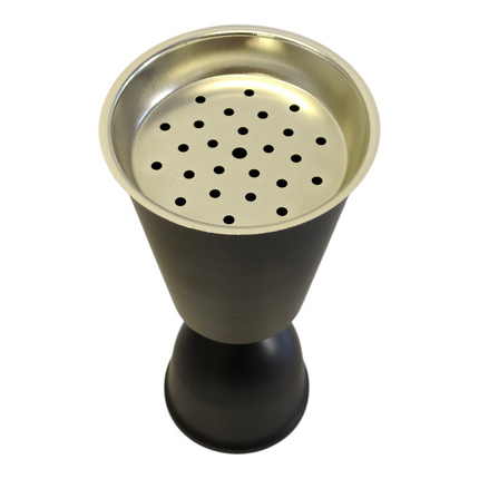 Incensário árabe preto e prateado — Design moderno e minimalista