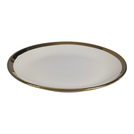 🏷 Ceramic Plate Ø18 cm – Elegant Gold Rim