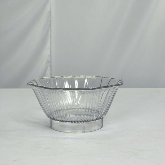 Conjunto de 6 taças de plástico – ideais para sobremesas, snacks e saladas.