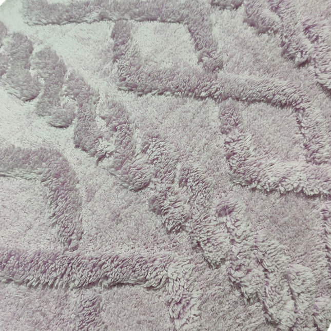 Quilt with Sheepskin Braided Model – 230 x 250 cm – LILAC COLOR