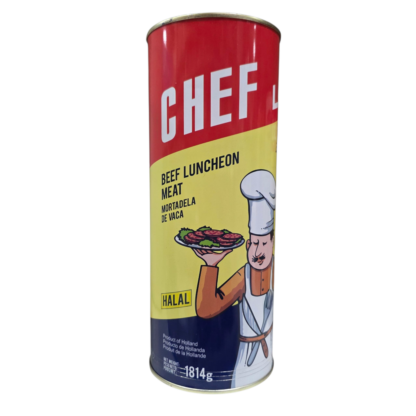 Mortadela de Vaca CHEF – Beef Luncheon Meat Halal (1814 g)