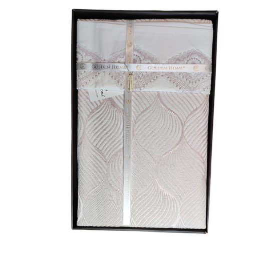Juego de Cama para Novias "Monza" – Elegancia y Estilo Contemporáneo - COLOR ROSA PASTEL