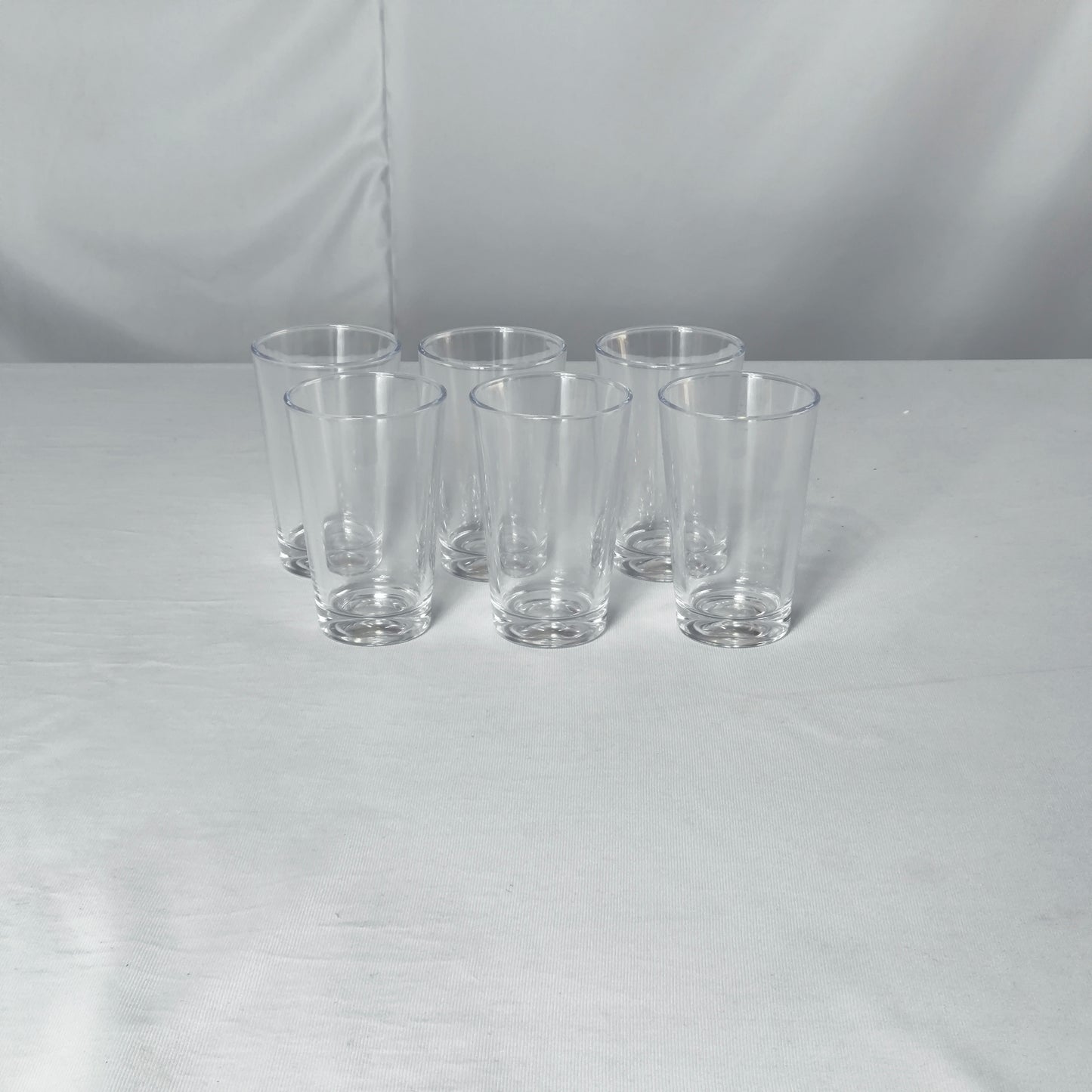Vasos Hayati – Set de 6 Vasos de Vidrio Transparente Elegante 13cL