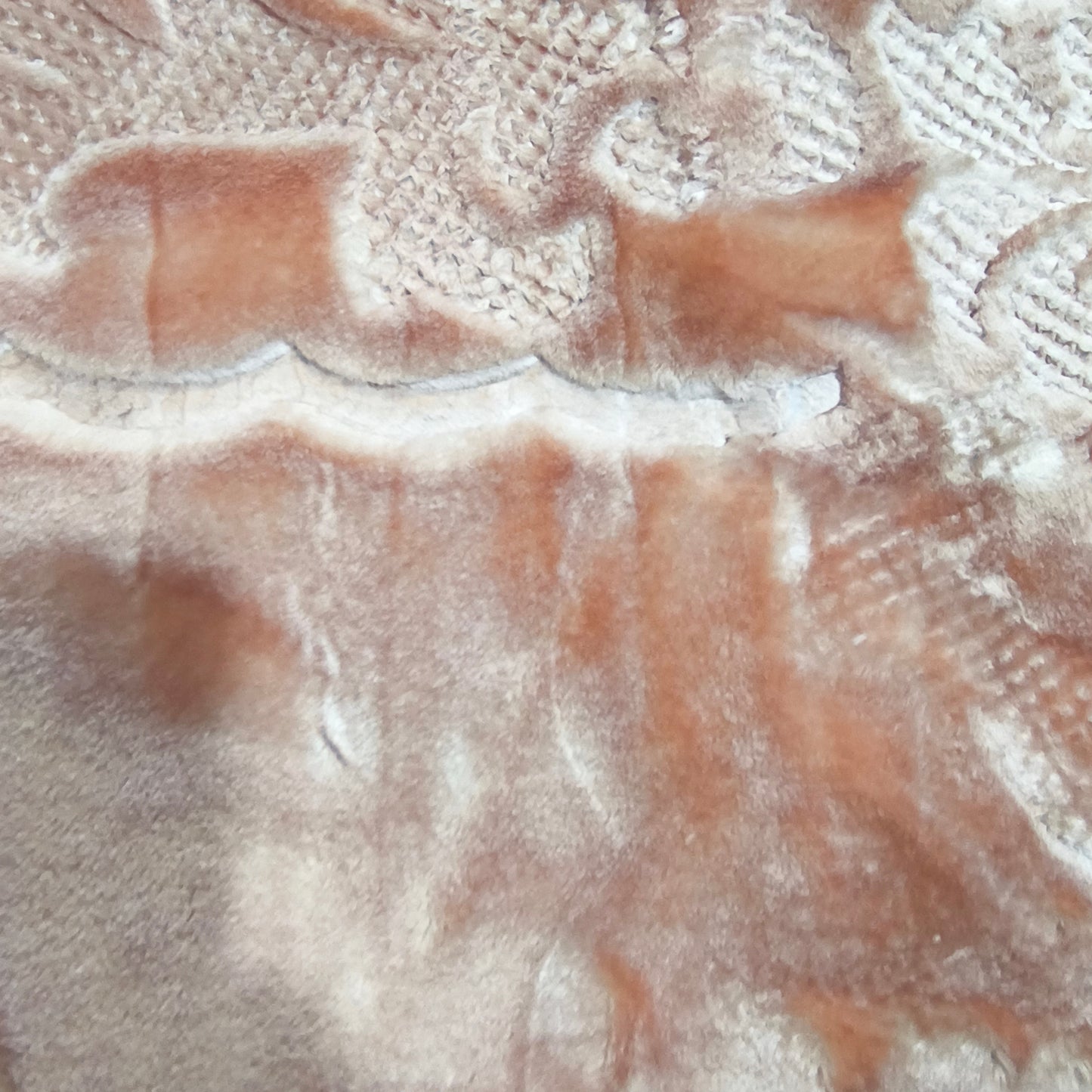 Manta de Felpa Color anaranjado - Extra Suave y Cálida para Invierno (200x230 cm, 4,5 kg)