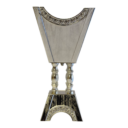 Quemador de Incienso Árabe Plateado — Diseño Tradicional Elegante