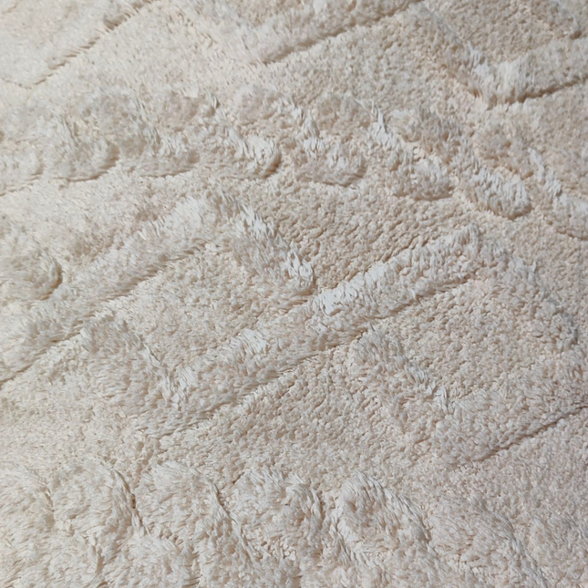Quilt with Sheepskin Braided Model – 230 x 250 cm – Beige