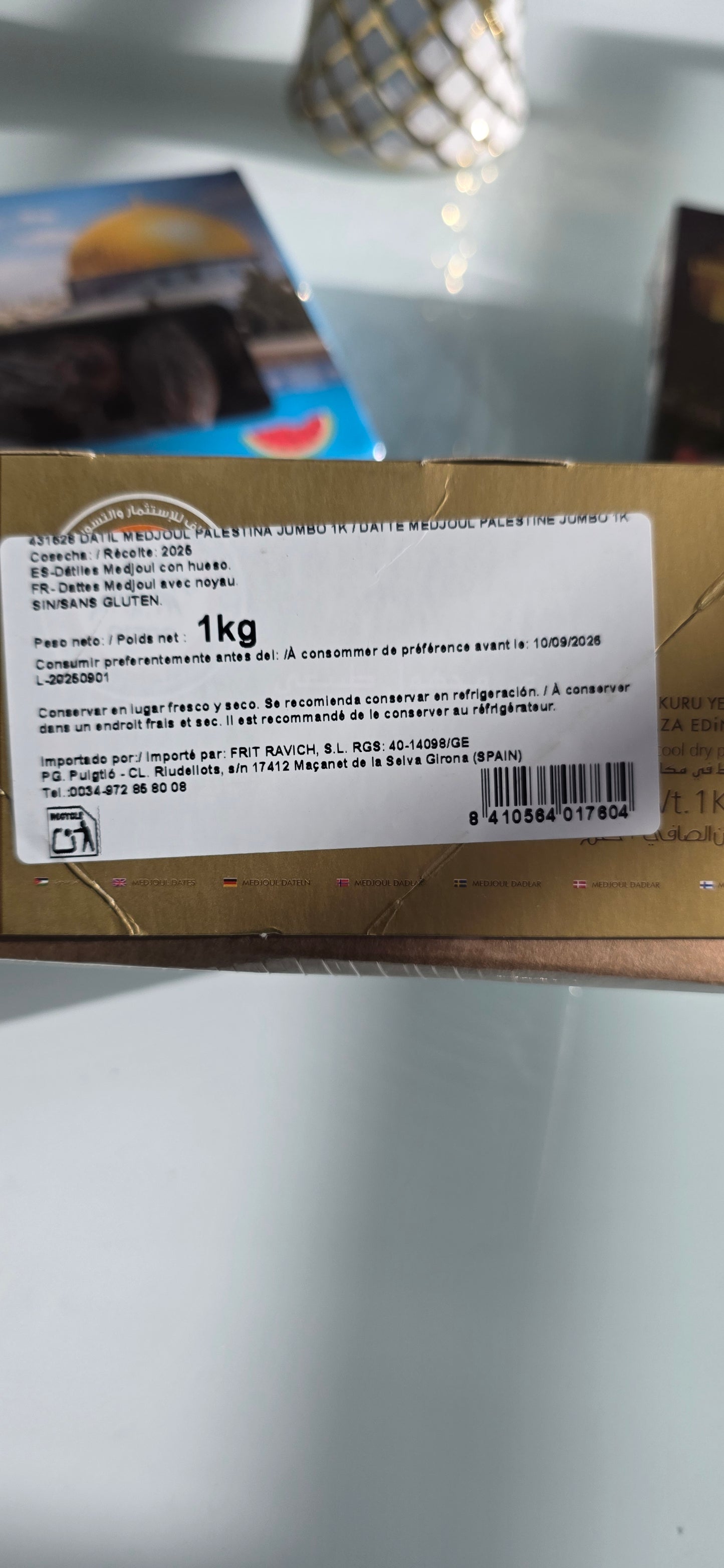 Dátiles Medjoul Qitaf - Caja Dorada 1KG