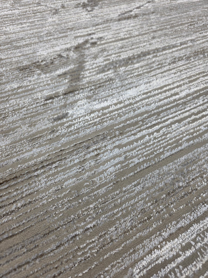 Alfombra Bruma: fotografía real de la textura y las líneas en relieve