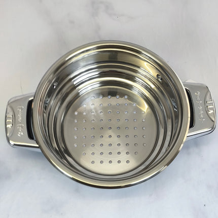 🥘 Bateria de Cozinha Premium de Aço Inoxidável com Controlo de Temperatura – 9 Peças