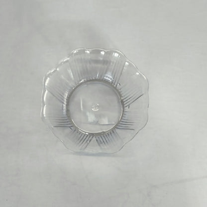 Conjunto de 6 taças de plástico – ideais para sobremesas, snacks e saladas.