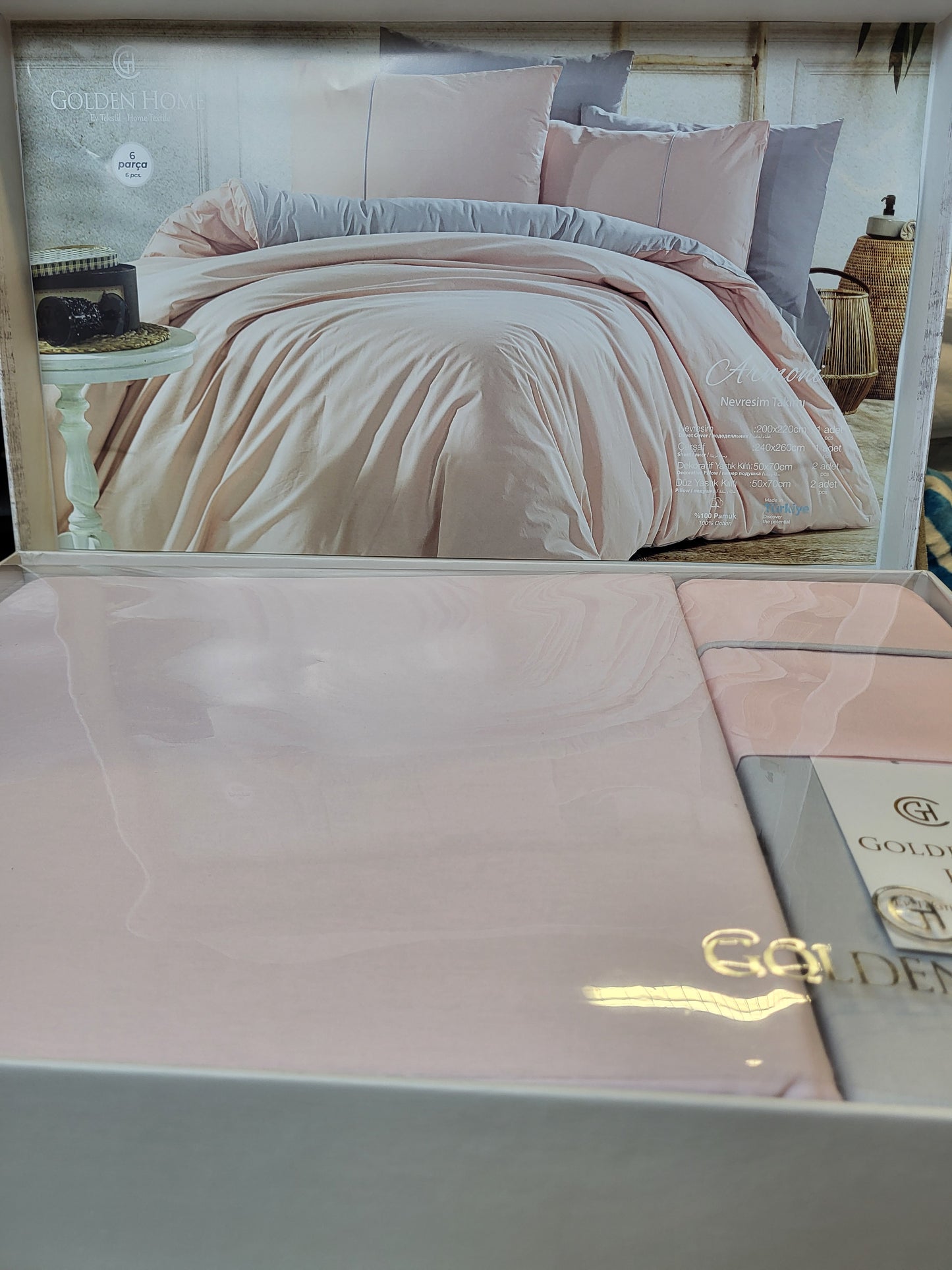 Juego de Cama "Armoni" – Suavidad y Elegancia en Algodón Premium - COLOR ROSA PASTEL