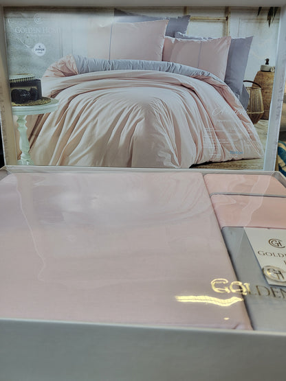 Juego de Cama "Armoni" – Suavidad y Elegancia en Algodón Premium - COLOR ROSA PASTEL