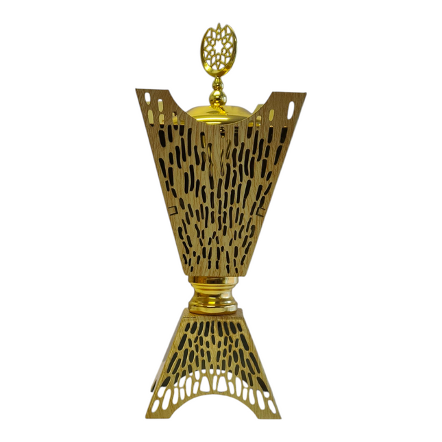 Incensário árabe dourado — Design luxuoso vazado
