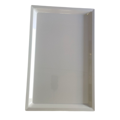 Bandeja/Plato Rectangular Blanco 60,5 × 38 cm – Presentación XL para Servicio y Catering