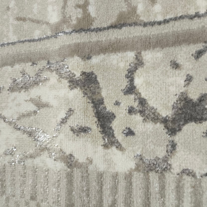 Alfombra Moderna Abstracta Visón y Gris Claro 160x230 cm