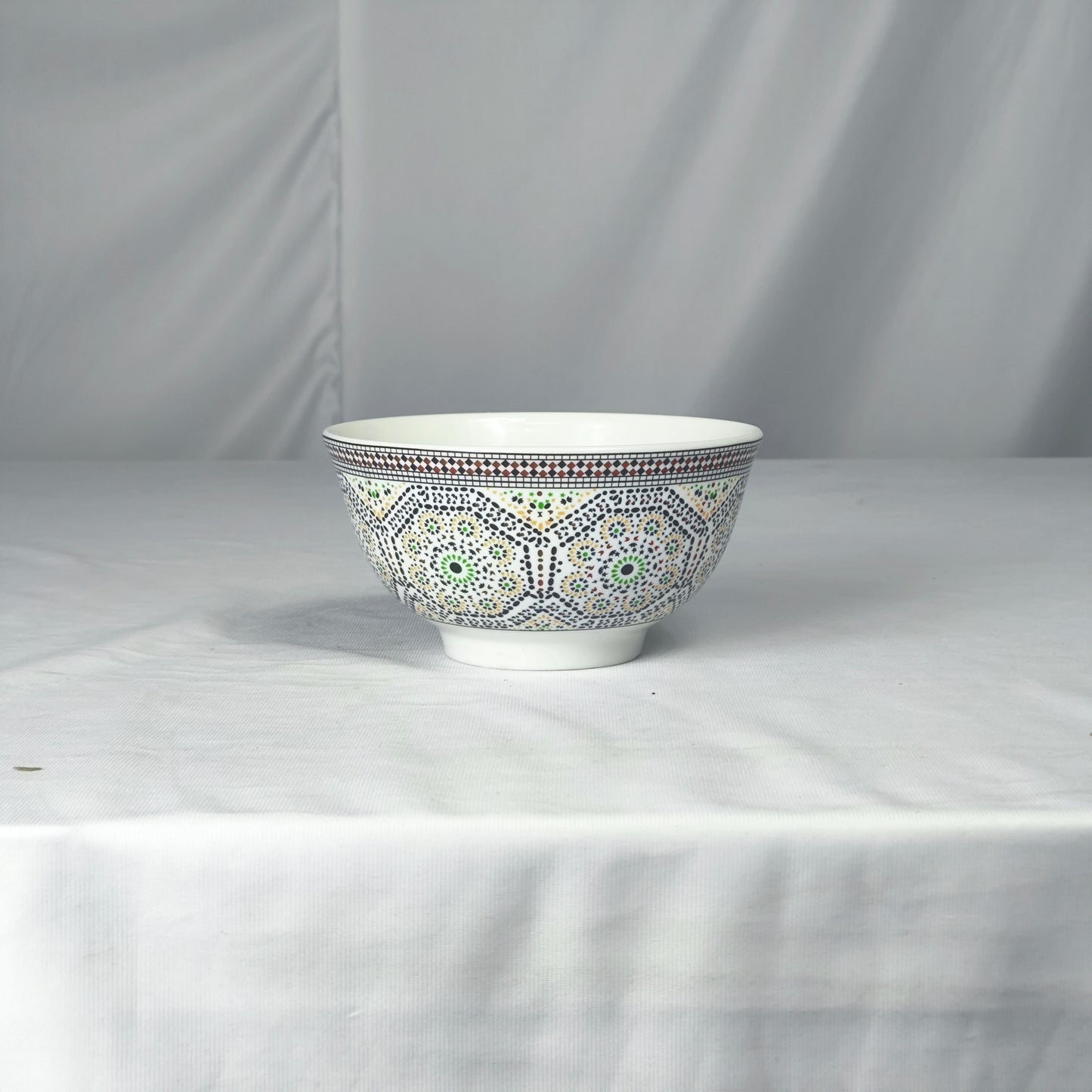 Set de 12 Cuencos de Cerámica Decorados Estilo Mediterráneo – Vajilla Premium