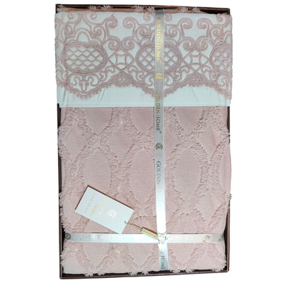 Juego de Cama Cher – Elegancia y Estilo para tu Dormitorio - COLOR ROSA PASTEL