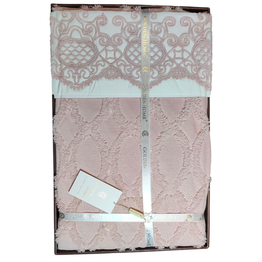 Juego de Cama Cher – Elegancia y Estilo para tu Dormitorio - COLOR ROSA PASTEL