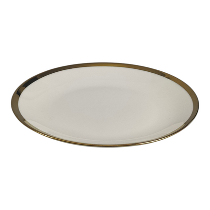 🏷 Ceramic Plate Ø20 cm – Elegant Gold Rim
