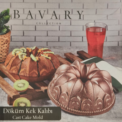 Molde  Antiadherente Negro Moteado — Para Bizcochos y Flanes