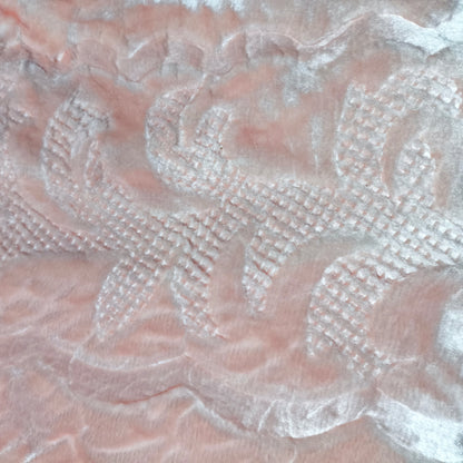 Manta de Felpa Color salmón - Extra Suave y Cálida para Invierno (200x230 cm, 4,5 kg)