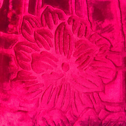 Manta de Felpa Color granate  - Extra Suave y Cálida para Invierno (200x230 cm, 4,5 kg)