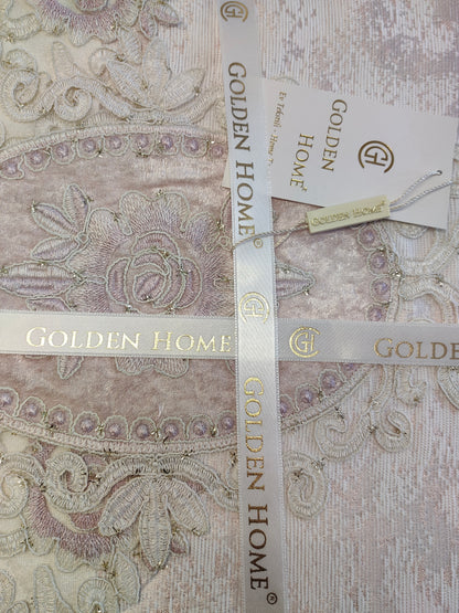 Juego de Cama de Lujo "Vicenza" – Elegancia Clásica con Estilo Barroco - COLOR ROSA PASTEL