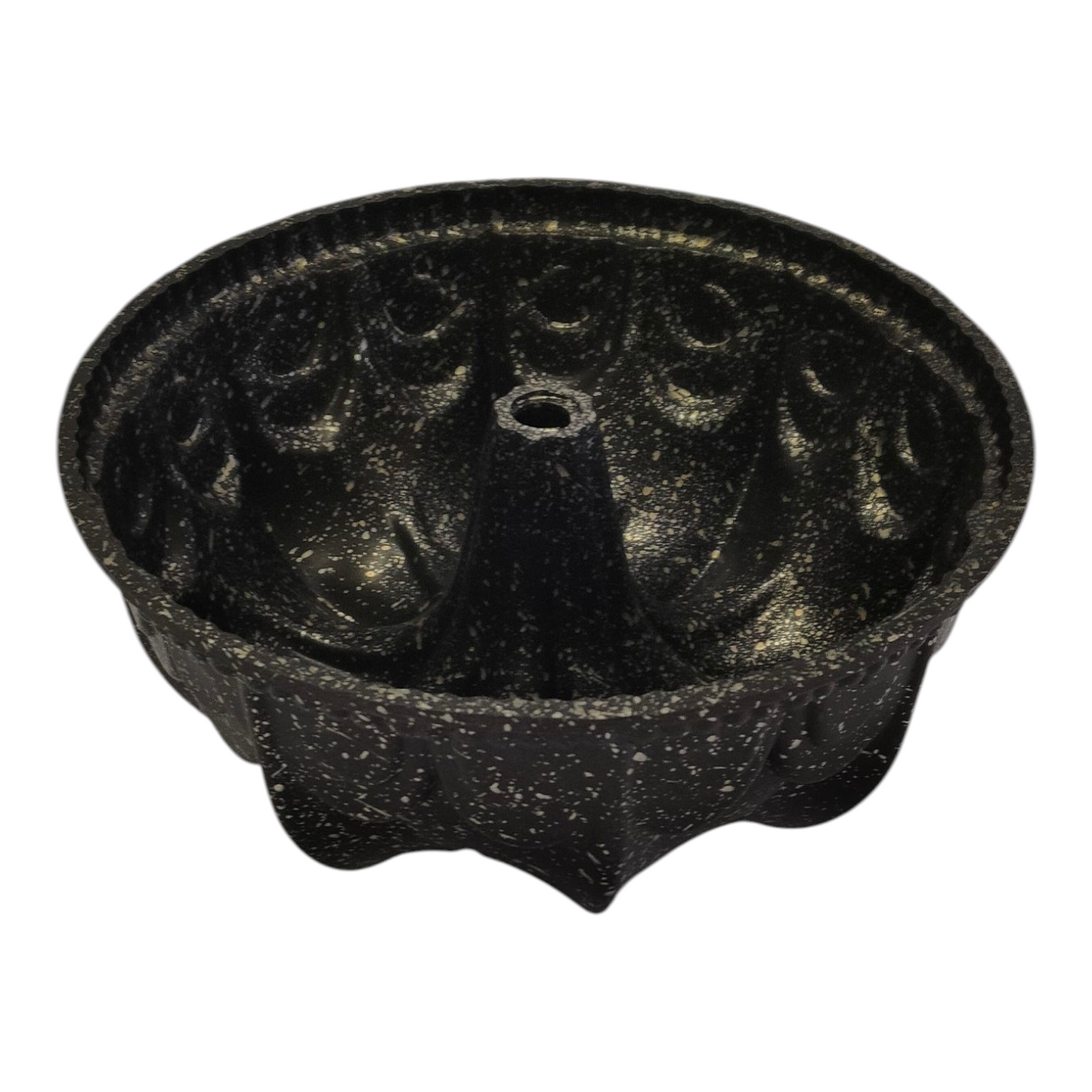Molde  Antiadherente Negro Moteado — Para Bizcochos y Flanes