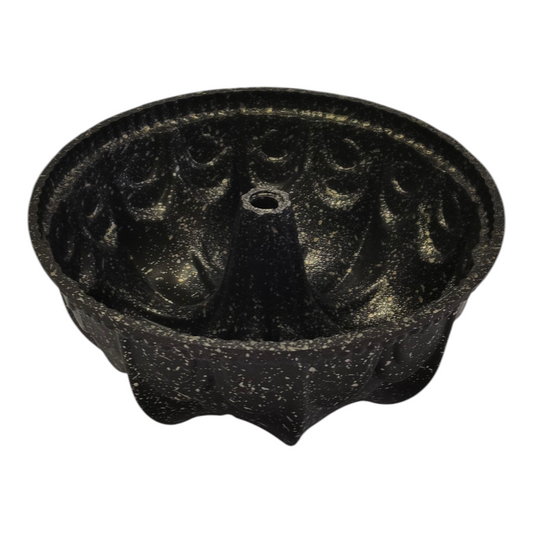 Molde  Antiadherente Negro Moteado — Para Bizcochos y Flanes
