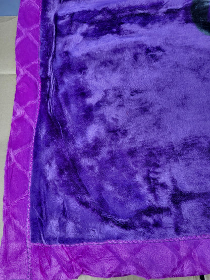 Manta Royal Eskimos 220 x 240 cm – 4 kg | Alta Calidad, Súper Suave y Cálida – 100% Poliéster - FLORES LILA