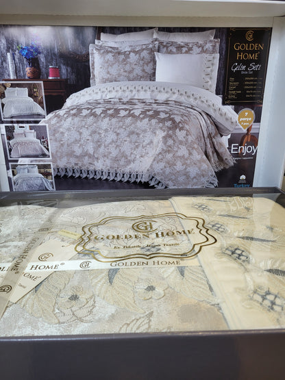 Juego de Cama para Novias "Enjoy" – Elegancia y Confort para un Dormitorio Sofisticado - COLOR GRIS