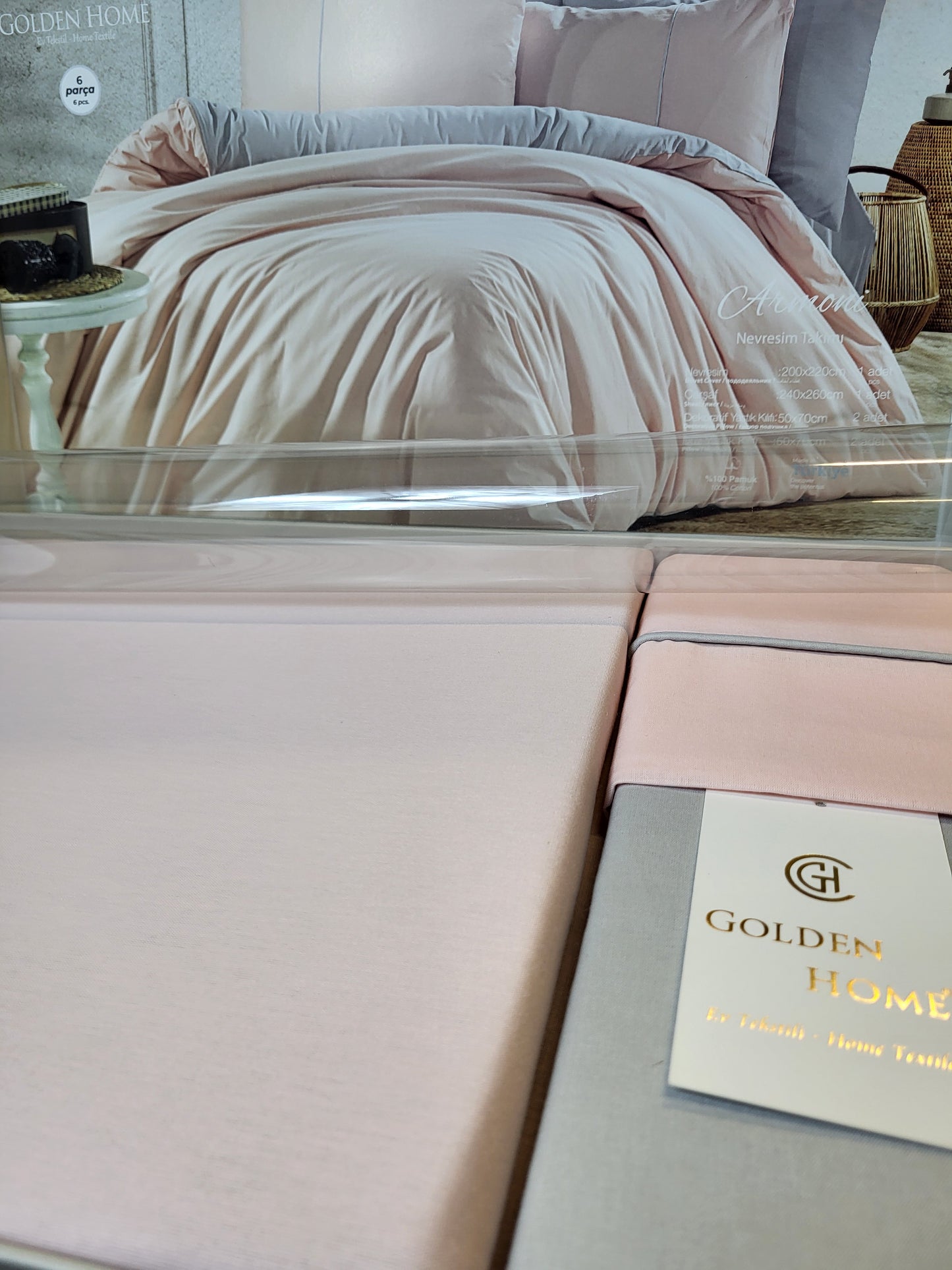 Juego de Cama "Armoni" – Suavidad y Elegancia en Algodón Premium - COLOR ROSA PASTEL