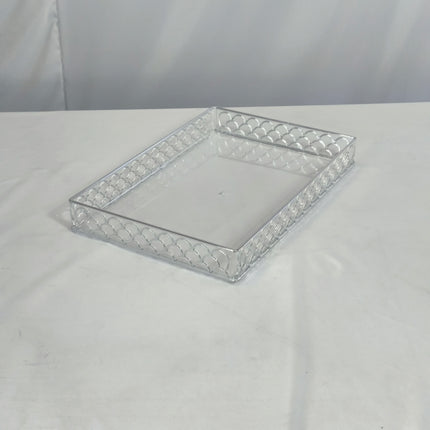 Bandeja Acrílica Transparente Cuadrada – Minimalista y Elegante
