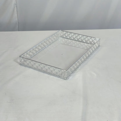 Bandeja Acrílica Transparente Cuadrada – Minimalista y Elegante