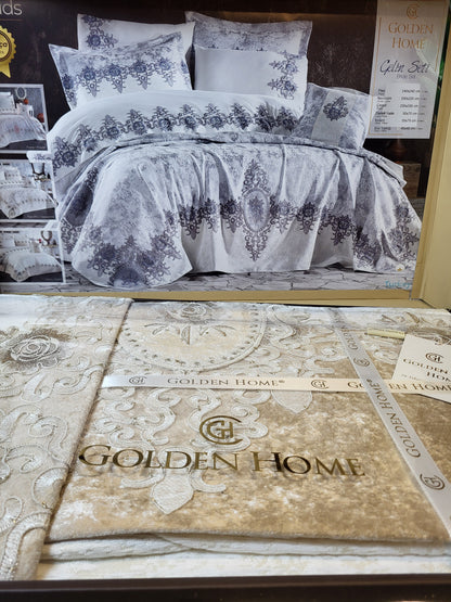 Juego de Cama para Novias "Clouds" – Elegancia y Diseño Clásico - COLOR CREMA