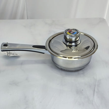 🥘 Bateria de Cozinha Premium de Aço Inoxidável com Controlo de Temperatura – 9 Peças