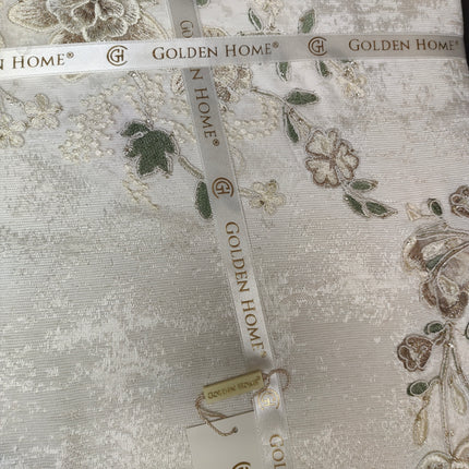 Luxury Bedding Set "Messina" – Floral Elegance for Your Bedroom - CAPPUCCINO COLOR