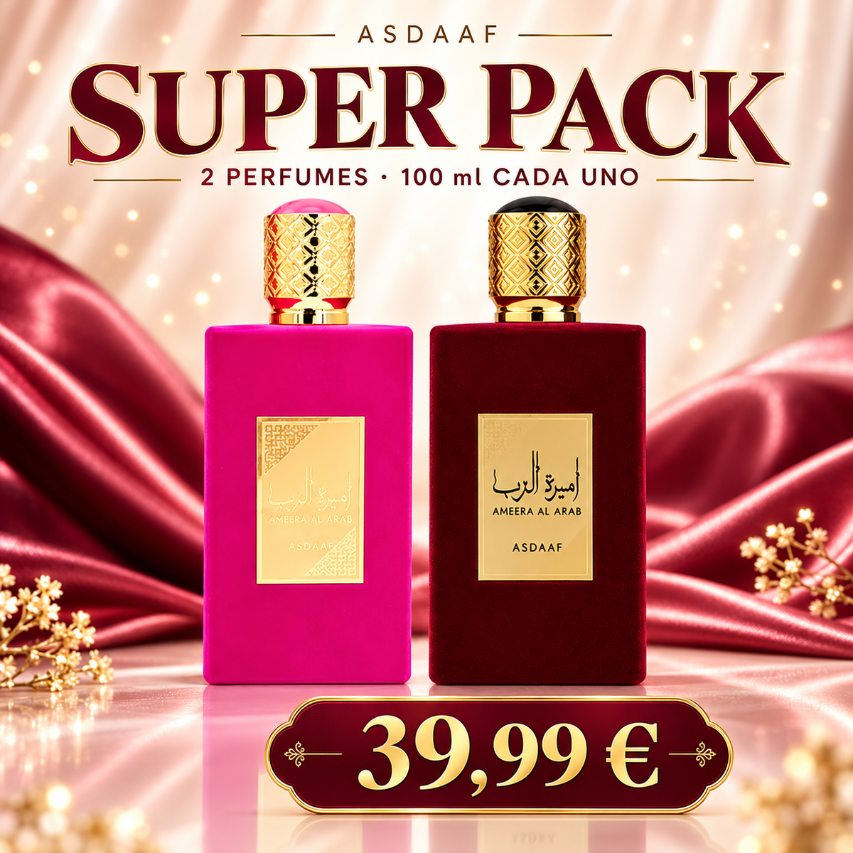Super pack Asdaaf: dos perfumes de 100 ml por 39,99 euros
