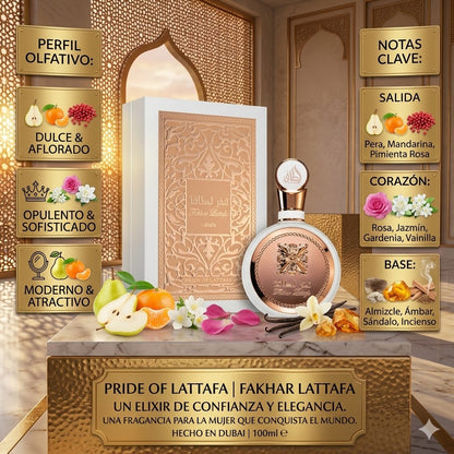 🌸 Perfume Árabe Fakhar de Lattafa 100ml – El Encanto de la Elegancia Floral 🌸