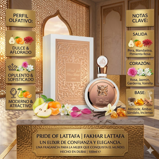 🌸 Perfume Árabe Fakhar de Lattafa 100ml – El Encanto de la Elegancia Floral 🌸