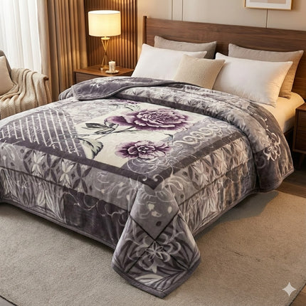 🛏️ Manta LIXOURI Premium com Relevo em 2 Camadas – Extra Suave e Elegante (200 x 240 cm)
