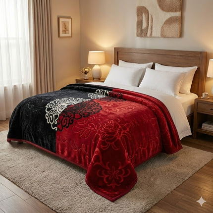 🛏️ Manta LIXOURI Premium com Relevo em 2 Camadas – Extra Suave e Elegante (200 x 240 cm)