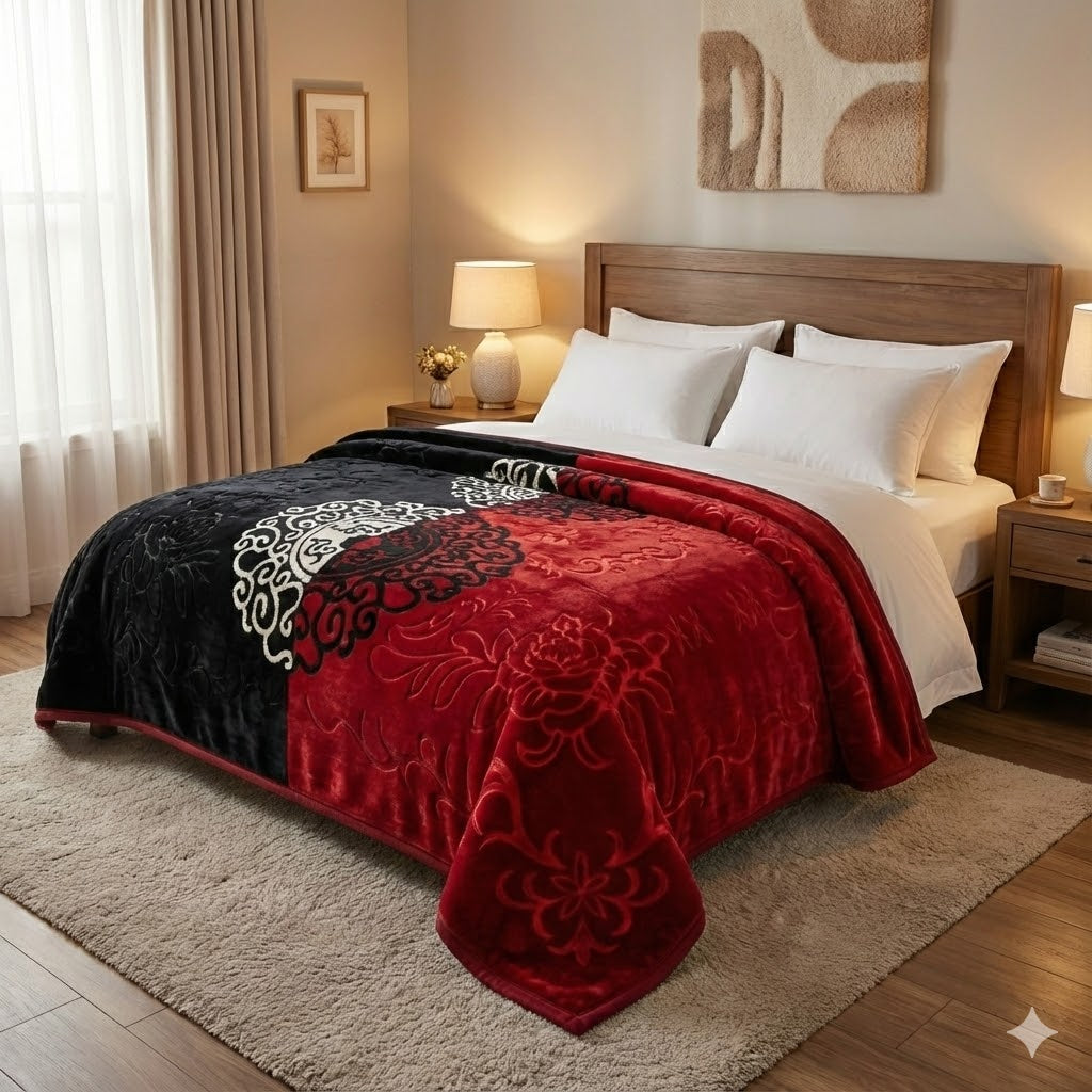 🛏️ Manta Premium LIXOURI Embossed 2 Ply – Extra Suave y Elegante (200 x 240 cm)