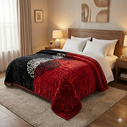 🛏️ Manta Premium LIXOURI Embossed 2 Ply – Extra Suave y Elegante (200 x 240 cm)