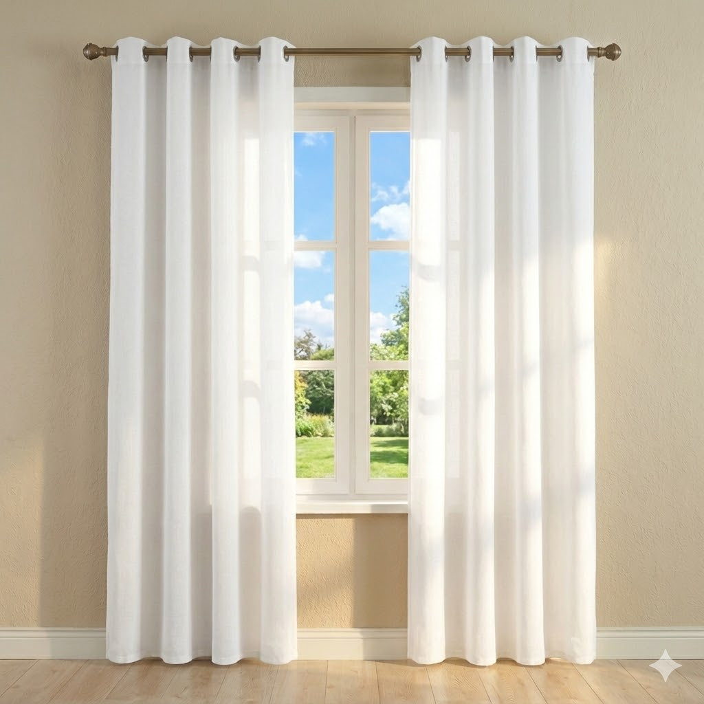 CORTINA OCULTANTE MODELO CRYSTAL 140 x 240 CM – COLOR BLANCO