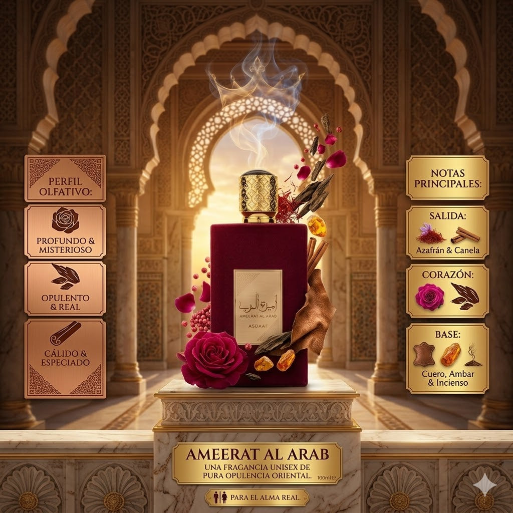 🌹 Comprar Ameerat Al Arab de Asdaaf 100ml - Elegancia Floral con un Toque de Oud